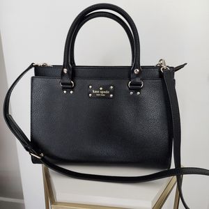 Kate Spade Mulberry Medium Cameron Black Crossbody Purse Handbag